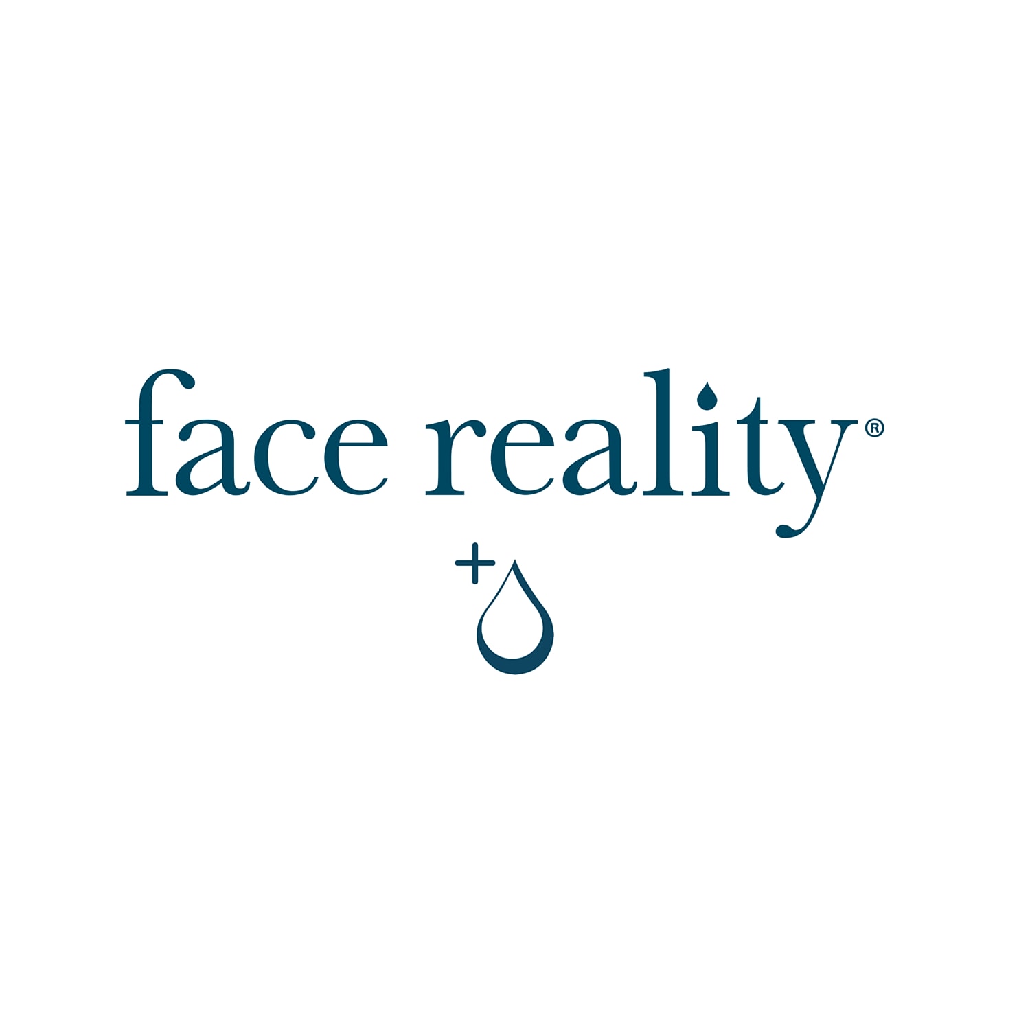 Face Reality logo with water drop symbol