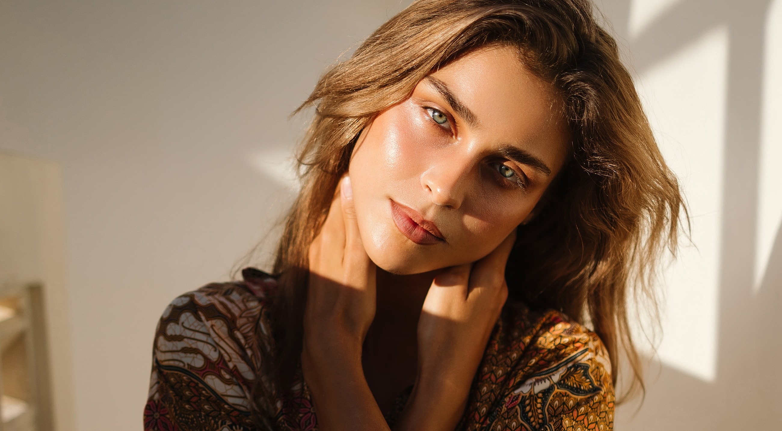 Portrait of a woman with mesmerizing eyes.